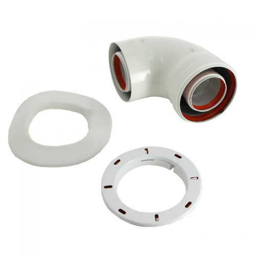 Начальный коаксиальный отвод 90° для котлов ECO Classic/ ECO Nova, диам. 60/100 мм, MT71410141 MT71410141
