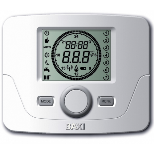 Датчик комнатной температуры с таймером для котлов LUNA Duo-tec+, NUVOLA Duo-tec+ и Duo-tec Compact. (7104336-) 7104336-