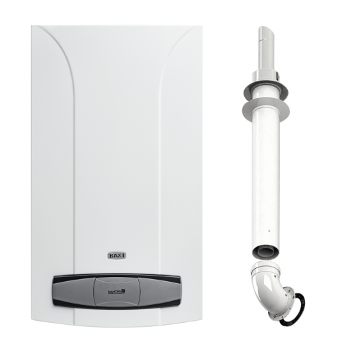 Комплект базовый котёл BAXI LUNA-3 COMFORT 310 Fi (двухконтурный) + дымоход komplektCSE45631358+MT71413611+KHG71410141+KHG71401771x2шт